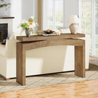 Celaform Console Tables for Entryway, 47.2 Inch Long Sofa Table with Storage, Farmhouse Wood Style Entry Table Behind Couch Table for Living Room, Entrance, Hallway (Light Brown)