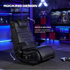 X Rocker Video Gaming Floor Rocker Chair, Built-in Audio, College Dorm Essentials for Guys and Girls, Bedroom, Foldable, Gifts for Gamers