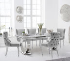 Velvet Dining Chairs Set of 4, Upholstered Tufted Backrest Sillas de Comedor, Luxurious Dining Chairs with Stainless Steel Legs, Modern Seating for Kitchen, Bedroom & Living Room