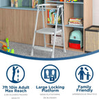 COSCO 2-Step Kitchen Stepper™ Adult Folding Step Stool, Kids Folding (Steel/Resin)