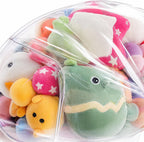 Clear Stuffed Animal Storage Sofa and Ottoman Cover Set, Extra Large Transparent Plush Toy Organizer, Thickened PVC Waterproof Toy Storage Seat with Rear Hook-and-Loop Closure, Cover Only, No Filler