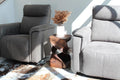 Haussmann End Table Double Twist 12 in SQ x 20 in H Mocha