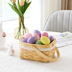 Waipfaru 20 Pcs Easter Eggs, 2.4'' Plastic Speckled Easter Eggs and Vase Filler, Pastel Easter Eggs for DIY Spring Farmhouse Home Table Easter Decorations (Purple, Pink, Yellow, Green)