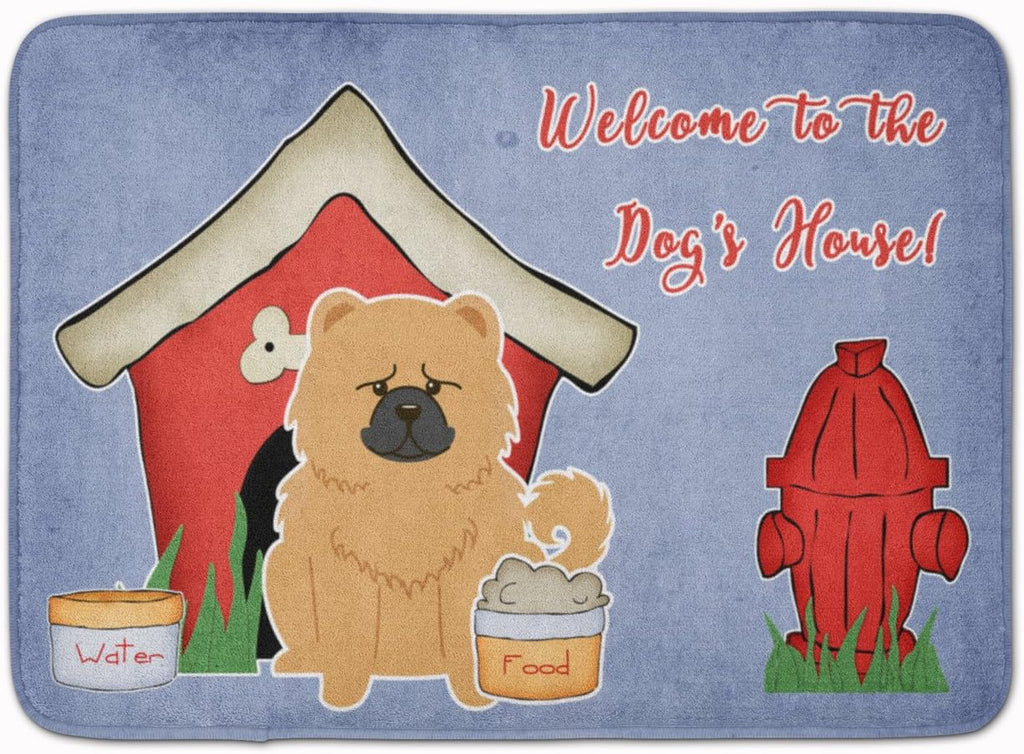 Caroline's Treasures BB2898RUG Dog House Collection Chow Chow Cream Machine Washable Memory Foam Mat, Bathroom Rug, Non-Slip Bath Mat, Durable Thick Washable Rugs for Kitchen, Bathroom Quick Dry, Deco