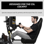 FANATEC Sim Racing CSL Cockpit Seat – Lightweight and Durable, Designed for CSL Cockpit, Breathable Cushioned Fabric – Black