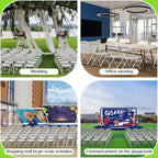 Folding Chair10 Pack,White Folding Chairs for Party Events Wedding Office Indoor Outdoor,Portable Plastic Stackable Commercial Seat with Steel Frame Capacity for 350lb