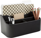 Realspace® Faux Leather Desk Valet, Black