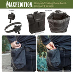 Maxpedition Rollypoly Folding Dump Pouch (Black) 9.4 inch