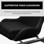 FANATEC Sim Racing CSL Cockpit Seat – Lightweight and Durable, Designed for CSL Cockpit, Breathable Cushioned Fabric – Black