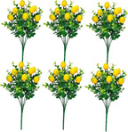 6 Pcs Artificial Lemon Branches Artificial Fruit Lemon Tree Greenery Decoration Faux Lemons Picks for Farmhouse Kitchen Home Table Decor Stem Fruits for Home Spring Summer Decor