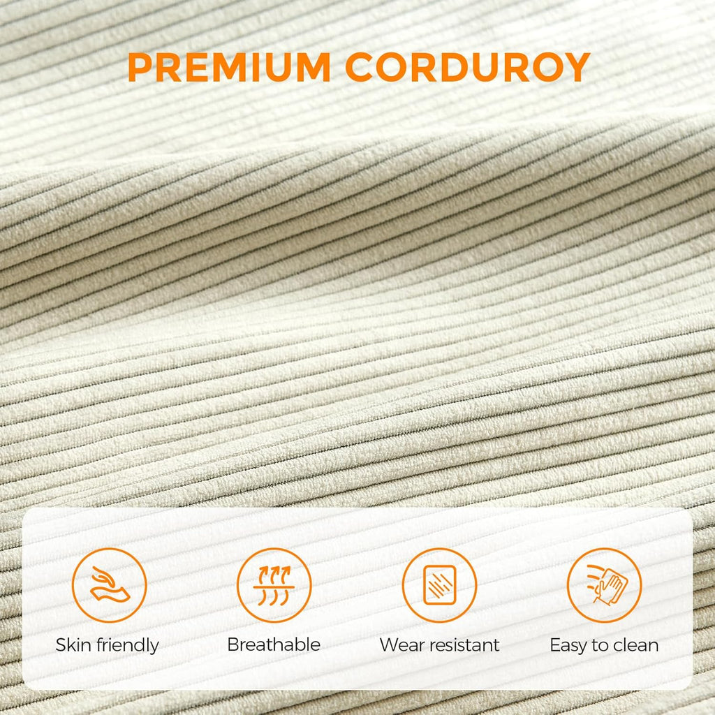 Bean Bag Chairs for Adults Giant BeanBag Chair Sofa Memory Foam Bean Bag Chair Couch with Ergonomic Design for Adults and Kids Home Living Room Bedroom Office Home Gaming Salon(Beige)