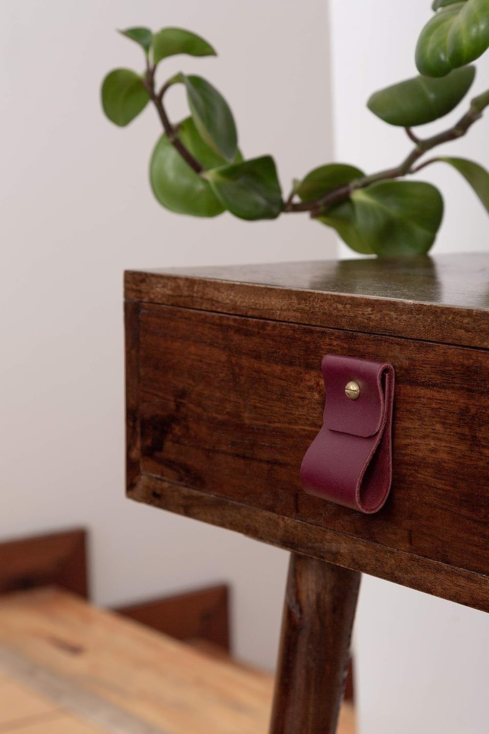 Leather Drawer pulls Kitchen Hardware Cabinet Hardware