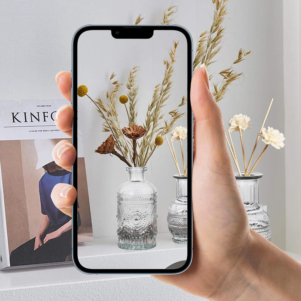 Glass Bud Vase Set of 33, Clear Small Vases Bulk for Wedding & Home Decor | Assorted Shapes & Sizes, Premium Clear Glass, Sturdy Packaging, Versatile for Weddings/Events/Home, Great Gift Choice