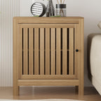 Buffet Cabinet with Storage,28.5" Farmhouse Sideboard Coffee Bar Cabinet,Modern Wood Kitchen Accent Cabinet Console Table with Door and Adjustable Shelf for Dining Room and Living Room,Natural