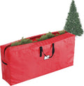 Christmas Tree Storage Bag - Waterproof Bag Holds 9-Foot Artificial Trees, Holiday Decorations, Inflatables, Garland, and More by Elf Stor (Red)