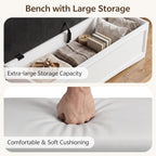 Lift Top Coffee Table Set with Storage Bench, 4-in-1 Convert Gaming/Reading/Dining Table, 40'' Multi-Function Coffe Tables with Hidden Compartment & Open Shelves, for Living Room, White Brown