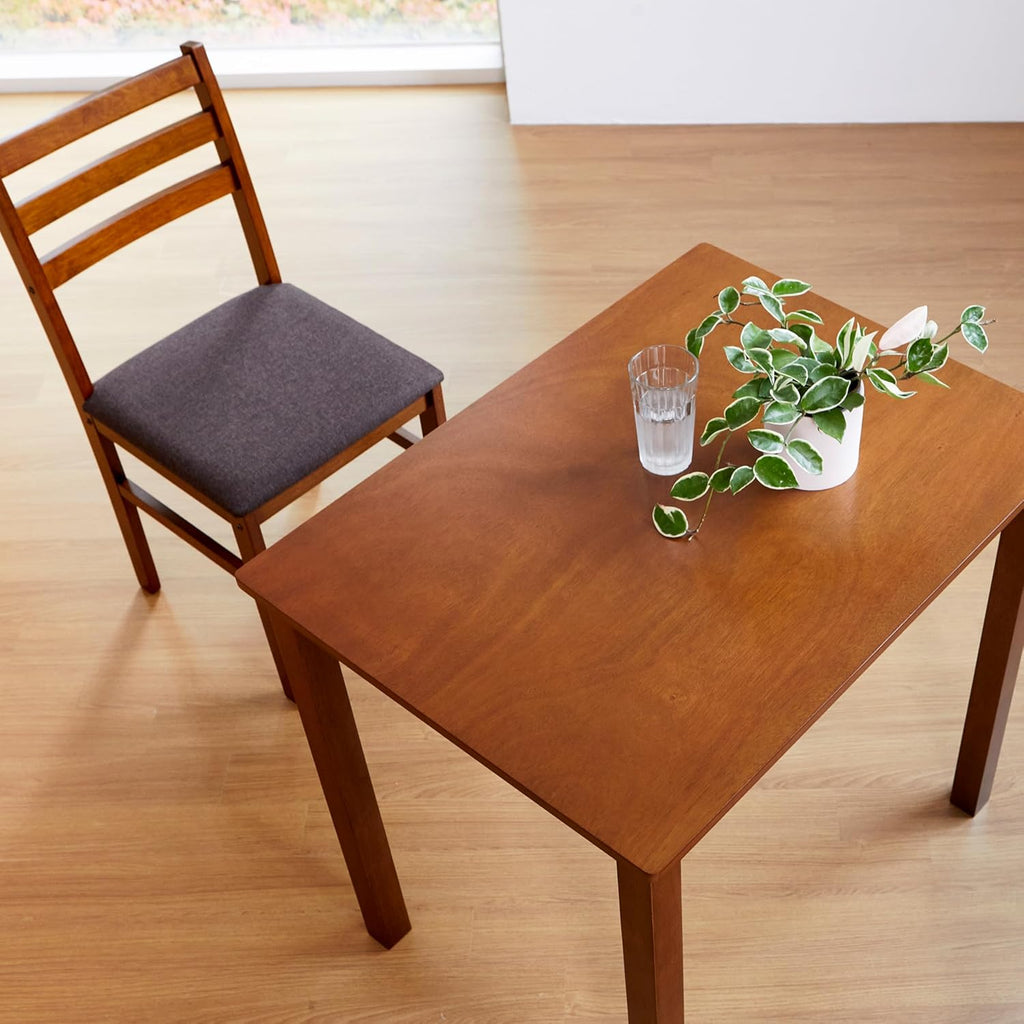 Livinia Seattle 3-Piece Wooden Dining Table Set for 2, Modern Farmhouse Kitchen Dining Room Set with Solid Wood Ladder Back Chairs for Small Space (Antique)