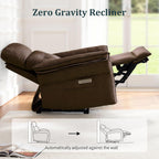 Korser Power Zero Gravity Recliner Chairs for Adults, Wall Hugger RV Recliner with USB & Type-C Charging Ports, Electric Power Recliner Chair for Living Room Home, Theater Seating, Bedroom