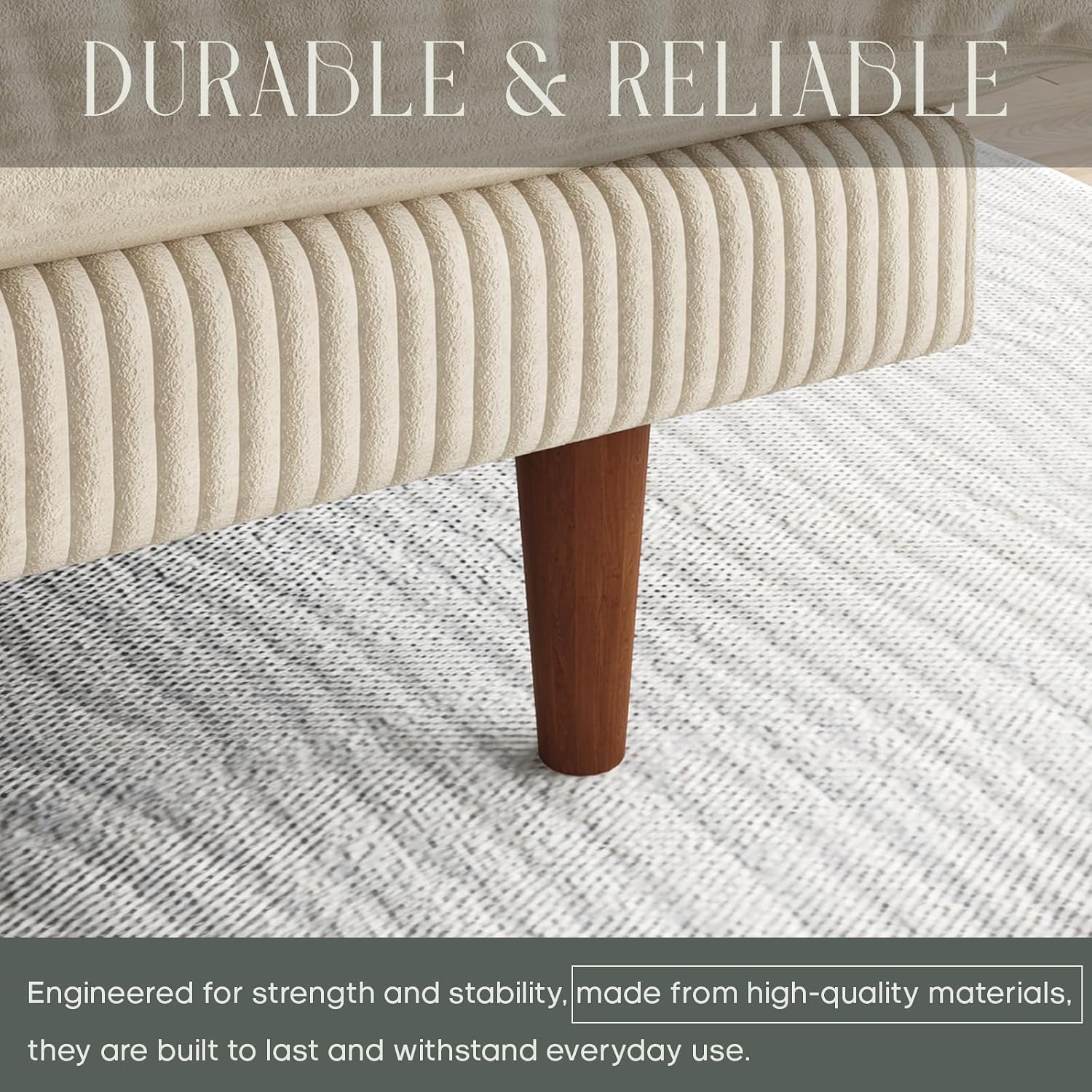 DreamDashio Futon Sofa Bed, 69'' Futon Couch with Adjustable Backrest, Folding Sleeper Recliner, Corduroy Convertible Sleeper Sofa Bed for Apartment, Living Room, Office, Beige