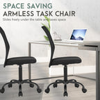 PayLessHere Office Chair Desk Chair Ergonomic Mesh Computer Chair Back Support Modern Executive Mid Back Rolling Swivel Back Support Chair for Home Office (Black)