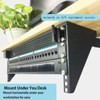 2 Pack of 19 Inch 4U Heavy Duty Vertical Wall Mountable Rack and 125 lb Wall Mountable Server Rack (2)