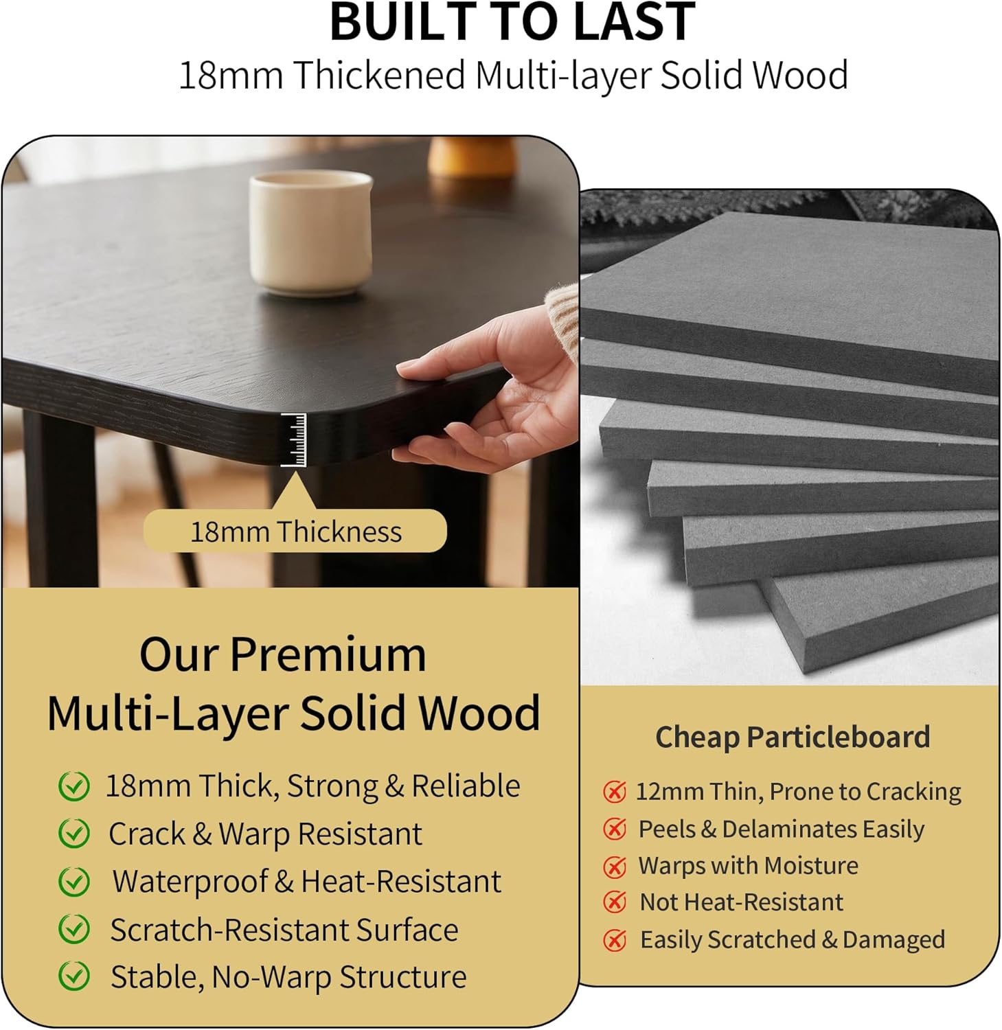 Small Foldable Dining Table - 59" Fully Assembled Drop Leaf Tables for Small Spaces with Storage & Lockable Wheels, 4-6 Seater Space-Saving Furniture for Dining Room, Black