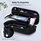 Foluck 4 in 1 Carrying Case for PlayStation Portal Remote Player, Waterproof Hard Case for PS5 Portal with Soft Protective Cover Skin Case, 2 Screen Protector, 4 Thumb Grip Caps, PS Portal Accessories