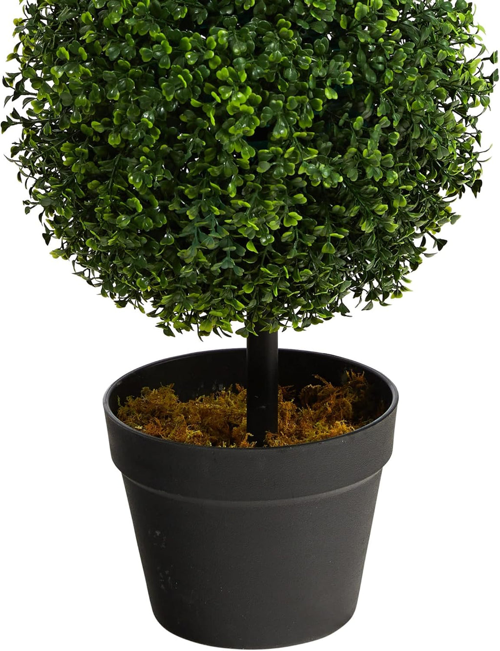 Nearly Natural 36in Artificial Triple Ball Boxwood Topiary Tree - Indoor Outdoor Realistic Faux Greenery for Home Patio Office Decor, Low Maintenance