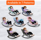 Special Supplies Sensory Boucle Rocking Chair for Kids - Comfortable Kids Rocker- Versatile Floor Chair with Soft Fabric and Stability for Playroom, Bedroom, or Nursery (Ages 3+) - Charcoal