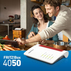 FRITZ!Box 4050 wireless router Dual-band (2.4 GHz / 5 GHz) Gigabit Ethernet Black,White