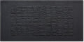NANKAI Art Hand-Painted Black Thick Texture Abstract Art Oil Painting Contemporary Minimalist Style Art Living Room Office Corridor Wall Decoration Oil Painting 24x48 inches