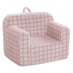 Delta Children Checkered Cozee Chair, Pink