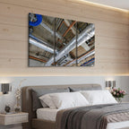 3 Piece Canvas Wall Art Ceiling HVAC Installation Nature Painting Framed Artwork for Living Room Bedroom Office Home Wall Decor 12x24inch x3pcs