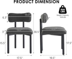 Boucle Dining Chairs Set of 4, Modern Upholstered Dining Room Chair with Curved Backrest, Sherpa Kitchen Chairs with Cushioned Seat and Black Metal Legs for Living Room Bedroom Vanity, Grey