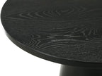 Black 3 Coffee, End, Console Table Set with Pedestal Base