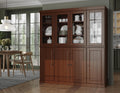 Palace Imports 100% Solid Wood Kitchen Pantry with 2-Drawer Kit, Mocha, 65" w x 71.5" h x 15.5" d, Renewable Eco-Friendly Wood, Made in Brazil