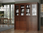 Palace Imports 100% Solid Wood Kitchen Pantry with 2-Drawer Kit, Mocha, 65" w x 71.5" h x 15.5" d, Renewable Eco-Friendly Wood, Made in Brazil
