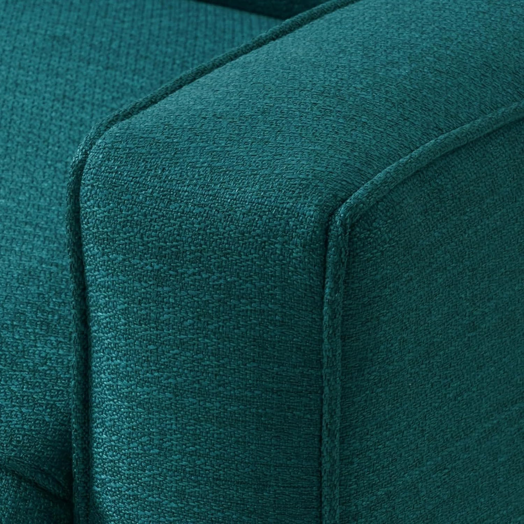 Harkawon Swivel Rocker Recliner Chair, Glider Rocker Recliner, Rocking Chair Nursery, Fabric Chair with High Back, Deep Seat, for Living Room, Bedroom, Green