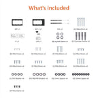 Amazon Basics Tilting TV Wall Mount with Horizontal Post Installation Leveling for 37" to 86" TVs, Wood Studs Compatible, Black