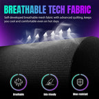 GTPLAYER RGB Gaming Chair with Footrest, LED Lights, Ergonomic Computer Chair with Linkage Armrest, Breathable Fabric for Home Office Desk - Video Game Chairs for Adults, Standard RGB