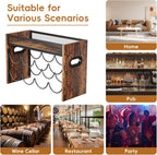 KLM 2-Tier Wine Rack, can Hold 8 Bottles.Suitable for Home Kitchens, Restaurants, Food Pantries, cabinets, and Bars.