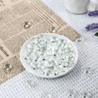 CYS EXCEL 5 LBS Clear Glass Beads for Vases Flat Marble Gemstone Beads Vase Fillers Aquarium Decor Rocks Floral Centerpieces Stones Mosaic Pebbles