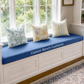 Custom Size Bench Cushion, Made-to-Measure Indoor/Outdoor Seat Cushion – Waterproof & Breathable, High-Density Foam, Removable Washable Cover for Window Seat, Patio, Entryway