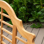 Cambridge Casual Lutyens Teak Wood Garden Bench 5-Foot, Outdoor Teak Bench, Wooden Outdoor Bench for Patio, Porch, Backyard, Lawn, Deck & Entryway