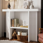 senlin Sofa Table, 47 Inch Console Table, Narrow Entryway Table for Hallway, Behind The Couch, Living Room, Foyer, Easy Assembly (White)