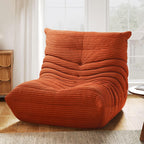 YITAHOME Bean Bag Chairs for Adults | Giant Lazy Floor Sofa with Memory Foam, Comfy Cordury Fireside Chair Beanbags for Living Room Apartment Dorm Office, Brown