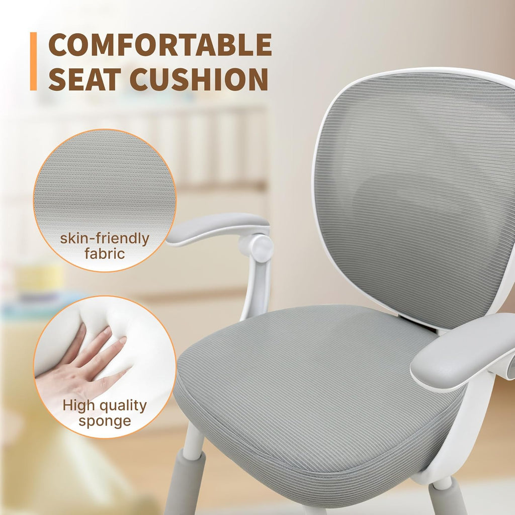 ERIYA Kids Desk Chair, Kids Study Chair,Height-Adjustable with Back Support, Ergonomic Design, Multifunctional for Study, Work & Dining – Ideal for Boys & Girls' Bedrooms & Schools