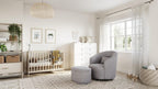 Nurture& The Ottoman Premium Quality Storage Ottoman for Nursery with Stain-Resistant Performance Fabric (Gray)
