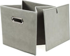 Zeller 14130 Fleece Storage Box, Grey, 28 x 28 x 28 cm