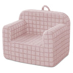 Delta Children Checkered Cozee Chair, Pink